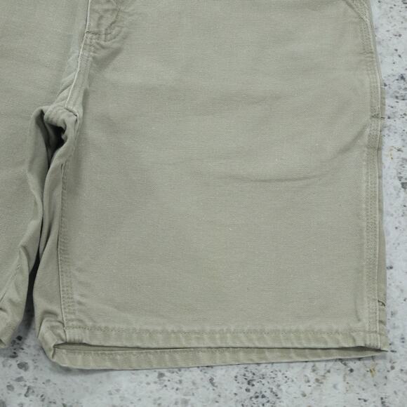 Vintage Y2K Carhartt B25 DES Desert Tan Carpenter Shorts 33x8.35 - Picture 12 of 13